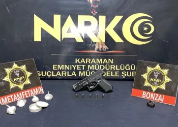 Karaman’da 4 kişi uyuşturucudan tutuklandı