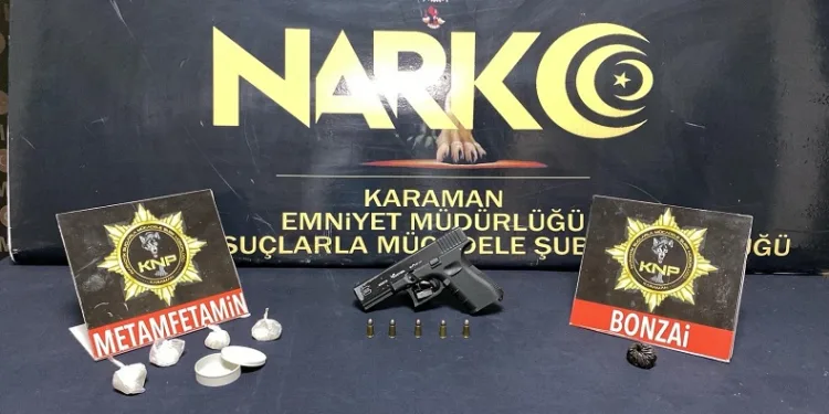 Karaman’da 4 kişi uyuşturucudan tutuklandı