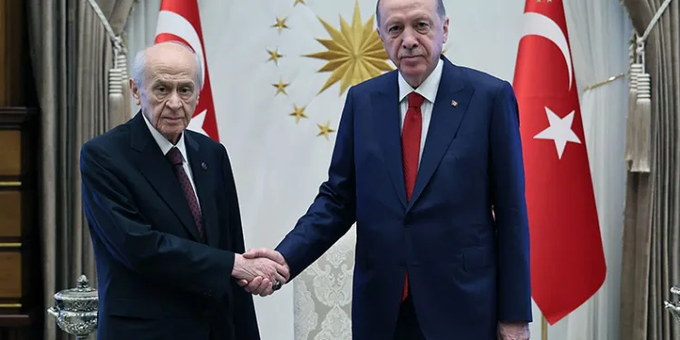 Erdoğan-Bahçeli görüşmesi sona erdi