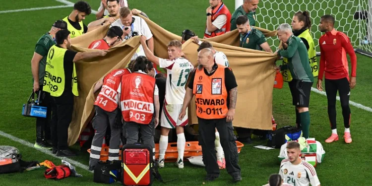 İskoçya Macaristan maçında korku dolu anlar