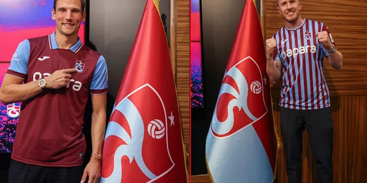 Trabzonspor, yeni transferleri Borna Barisic ve John Lundstram ile sözleşme imzaladı