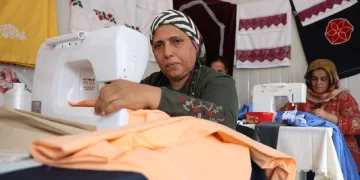 afetzede kadınlar, ilmek ilmek stres atıyorlar