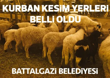 Battalgazi Belediyesi kurban kesim yerlerini belirledi