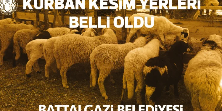 Battalgazi Belediyesi kurban kesim yerlerini belirledi
