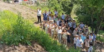 Yeniden ihya edilen tarihi hamam öğrencileri ağırladı