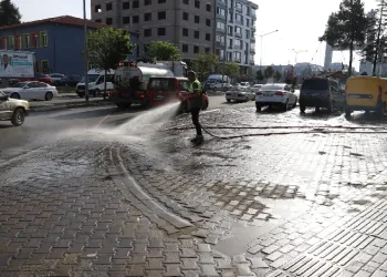 Çarşamba'da temizlik çalışması