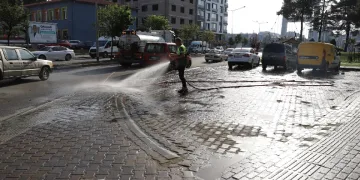 Çarşamba'da temizlik çalışması
