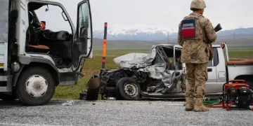Erzurum jandarma bölgesinde 23 trafik kazası