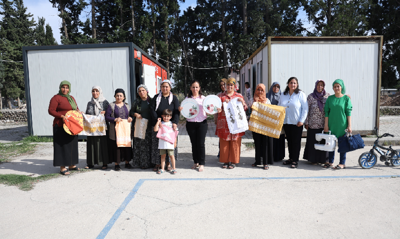 afetzede kadınlar, ilmek ilmek stres atıyorlar