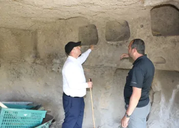 ilk kaya mescidi gün yüzüne çıkarıldı
