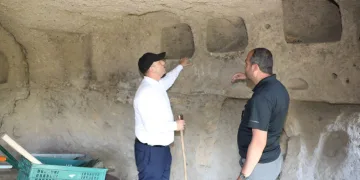 ilk kaya mescidi gün yüzüne çıkarıldı