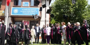 Yıldırım’ın üreten kadınları mezuniyet heyecanı yaşadı