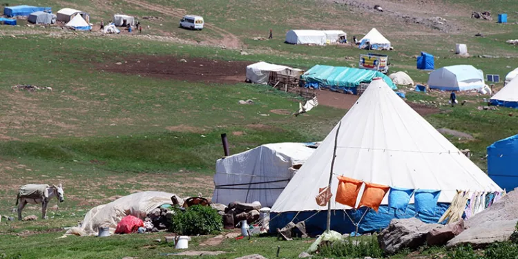 3 bin rakımda çadırlar kuruldu