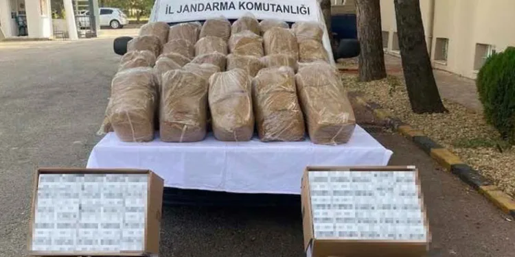 Kırklareli’nde kaçak 145 kilogram tütün ele geçirildi
