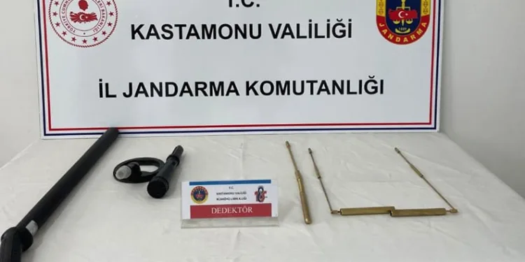 Kaçak kazı yapan şahıslara suçüstü baskın