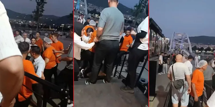 Bursa’da kasiyer ile vatandaş birbirine girdi