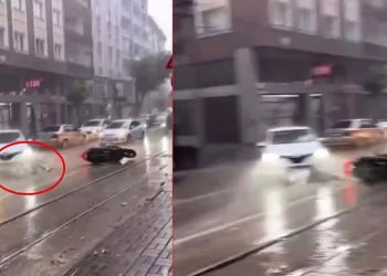 Bursa’da facia teğet geçti