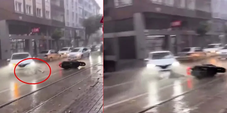 Bursa’da facia teğet geçti