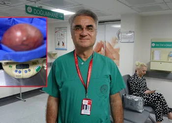 Karın ağrısı şikayeti ile gitti, rahminden 5,5 kilo kitle çıktı