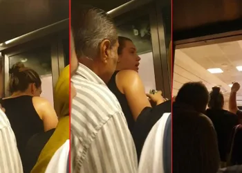 Metro asansöründe mahsur kaldılar