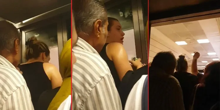 Metro asansöründe mahsur kaldılar