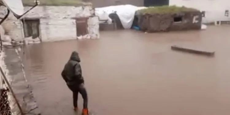 Kars’ta iki köyde sel