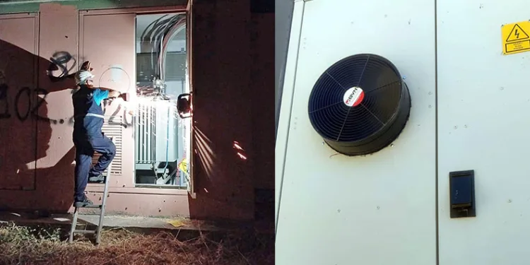 UEDAŞ trafolara fan yerleştirdi