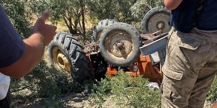 Ters dönen traktörün 18 yaşındaki sürücüsü öldü