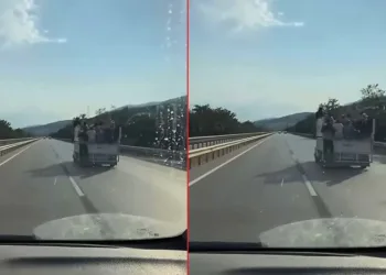 Bursa’da tehlikeli yolculuk kamerada