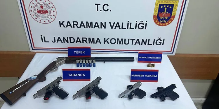 Düğün havaya silahla ateş açan 5 kişi yakalandı