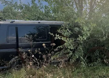 Bursa’da minibüs tarlaya uçtu, sürücü yaralandı
