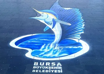 Bursa sokaklarında 3 boyutlu sanat