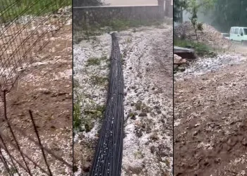 İnegöl’de dolu yağışı etkili oldu