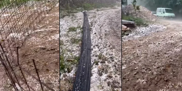 İnegöl’de dolu yağışı etkili oldu