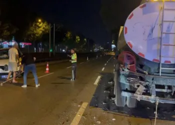 Bursa’da sulama tankerine çarptı, polisle pazarlığa kalkıştı