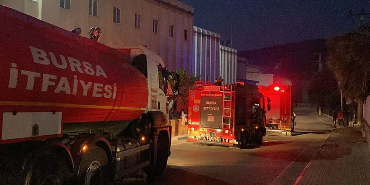 Bursa’da tekstil fabrikasında yangın