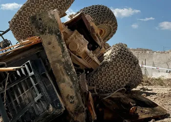 Freni boşalan kepçenin devrilmesi ile servis ustasının öldüğü kazanın görüntüleri ortaya çıktı