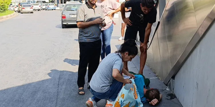 Bu kez tam tersi oldu, yaya otomobile çarptı