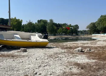 Sakarya Nehri’nin doğduğu Sakaryabaşı’nda sular çekildi