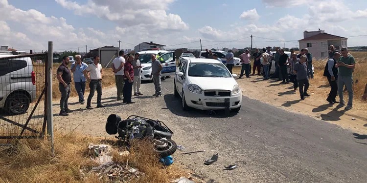 Tekirdağ’da feci kaza: 1 ağır yaralı