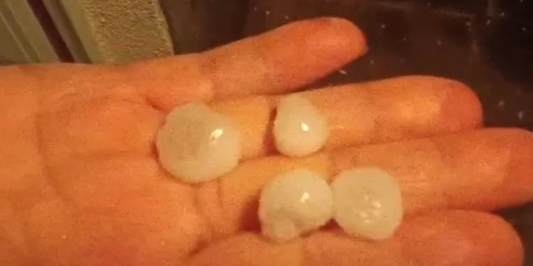 Kayseri’de dolu yağışı etkili oldu