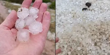 Kütahya’da ceviz büyüklüğünde dolu yağdı
