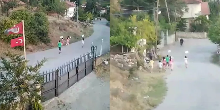 Amasya’da köyde yaşayan çocuklardan “Park isteriz” eylemi
