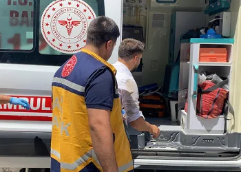 Devrilen motosikletin sürücüsü yaralandı