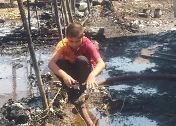 Mevsimlik işçilerin kaldığı çadırlarda yangın çıktı