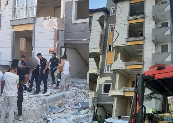 İntihar etmek için 5 katlı apartmana çıktı