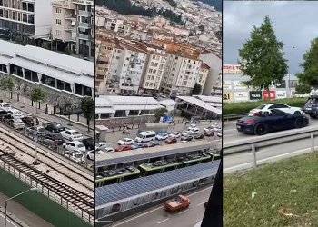 Yolu kapatıp halay çektiler, sürücüleri çileden çıkardılar