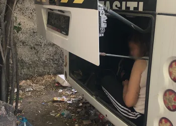 Servis şoförünü şoke eden görüntü