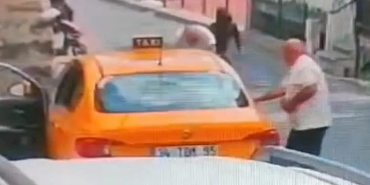 Ticari taksi şoförüne silahlı saldırı