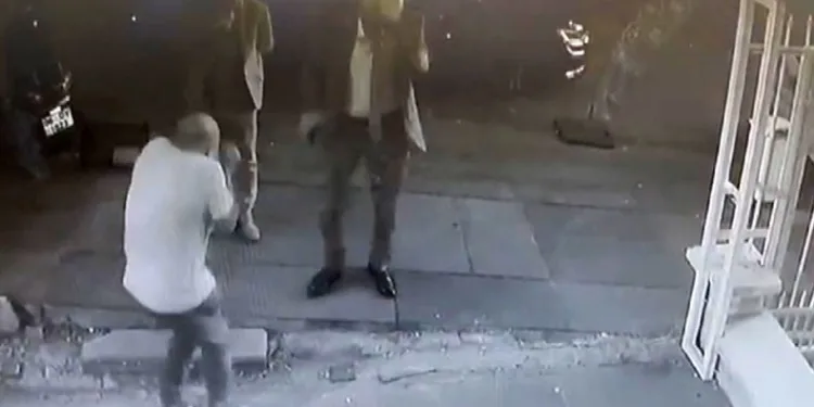Karaaslan’a saldırı güvenlik kameralarına yansıdı